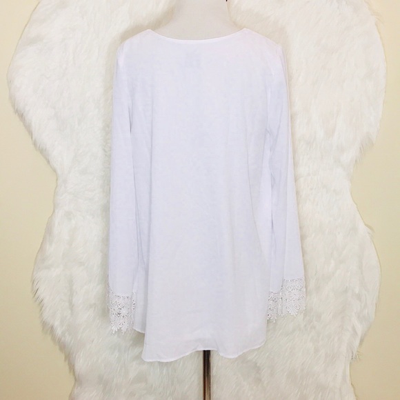 Show Me Your Mumu White Lace Embroidered Top - Picture 5 of 7